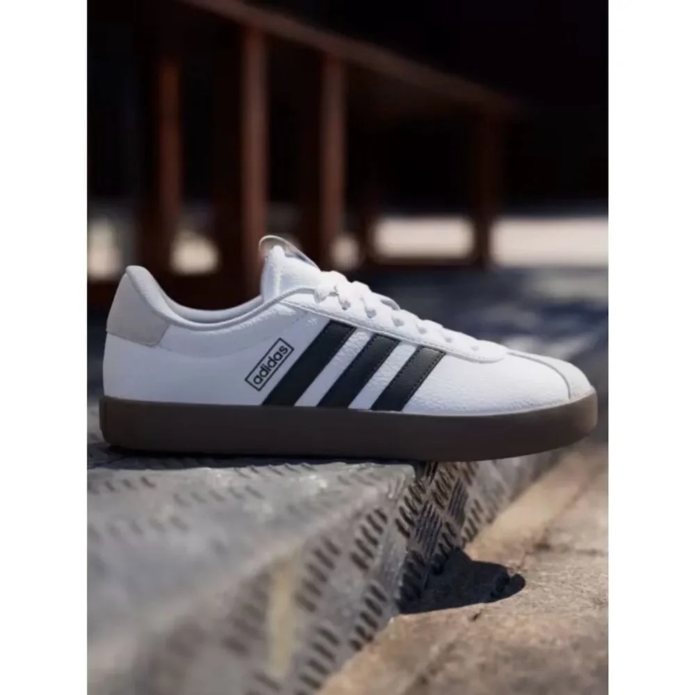 Adidas Women VL Court 3.0 Suede Lace Up Casual Skate Sneakers